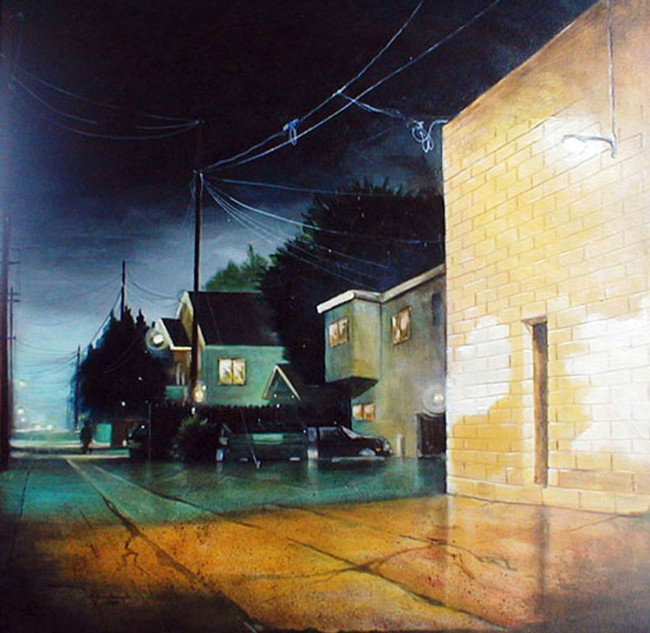 DUKE WINDSOR "Solitude" : Acrylic on Canvas (Framed) 30x30 Duke Windsor was born in Texarkana, Texas in 1960, Duke Windsor served as a U.S. Marine Corps combat illustrator and drill instructor. He has produced a wide variety o