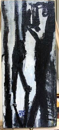 Original Paintings by TRUE DELORENZO: Original Painting by TRUE DELORENZO - Original Painting by San Diego Artist True Delorenzo Size 16 x 7 Media - oil on canvas Signed on front - "TRUE 1832" True was born in California in 1973, and pres