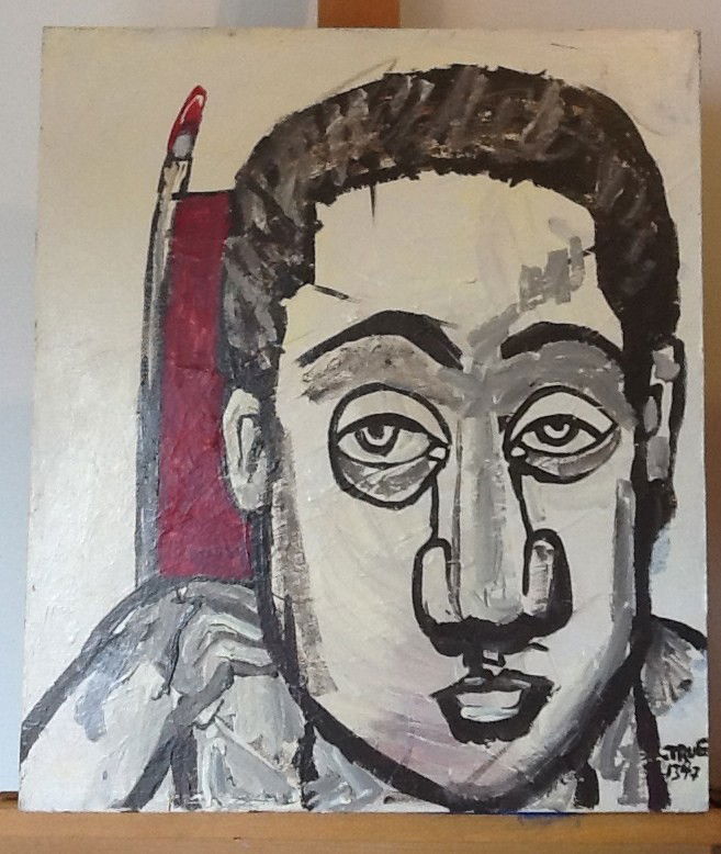 Contemporary Painting by TRUE DELORENZO -: Contemporary Painting by TRUE DELORENZO - San Diego Artist -#1347, 23x20” approx Oil on Canvas