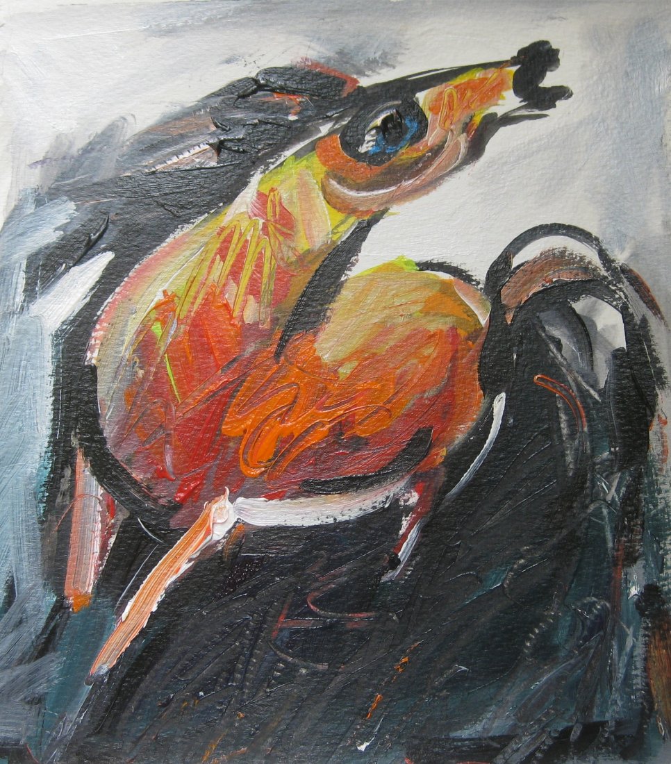 Ellen Dieter: Original Painting "Horse Series": You are bidding on an original painting by living artist Ellen Dieter. Acrylic on Paper 8x12. Signed on back by Artist. Works directly for sale by Artist in order to fund special project in 2013. San 