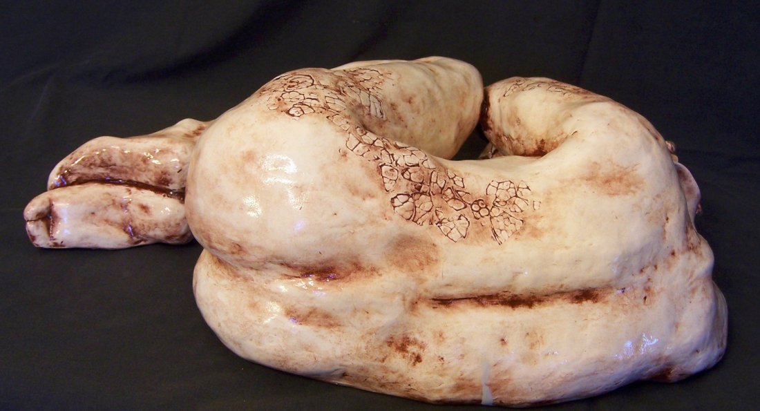 Julia C. Gray: Original Sculpture "Fragile Strength: You are bidding on Original Sculpture by San Diego living Artist Julia C. Gray titled "Fragile/Strength". High Fire Ceramic with Low Fire Glaze 8x26.5x15.25. These works are for sale directly by the a