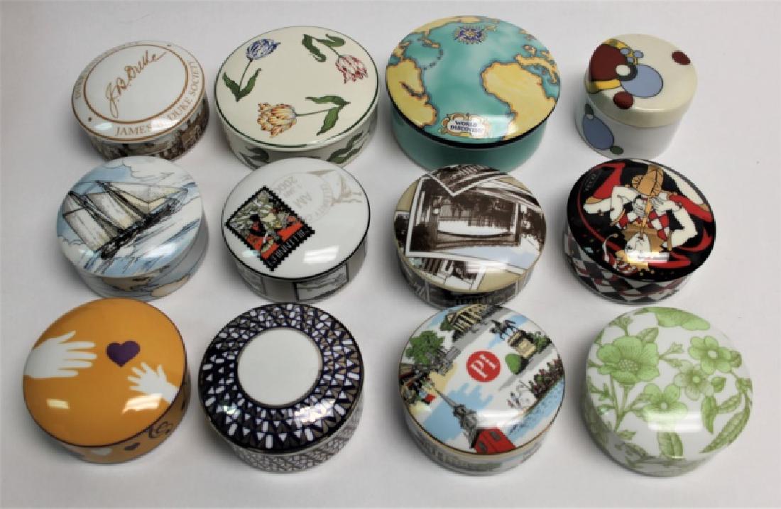 (12) Tiffany & Co. Porcelain Lidded Dresser Jars (1 of 8)