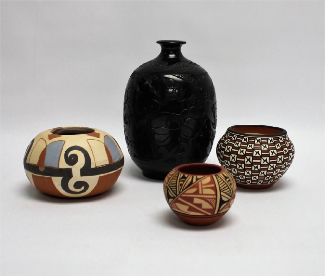 (4)Pcs Acoma, Pueblo, Jemez & Santa Clara Pottery (1 of 9)