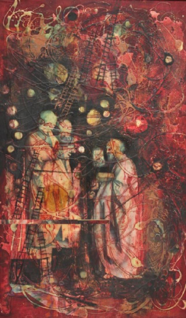 Yankel Ginsburg Abstract Mixed Media on Canvas (1 of 8)