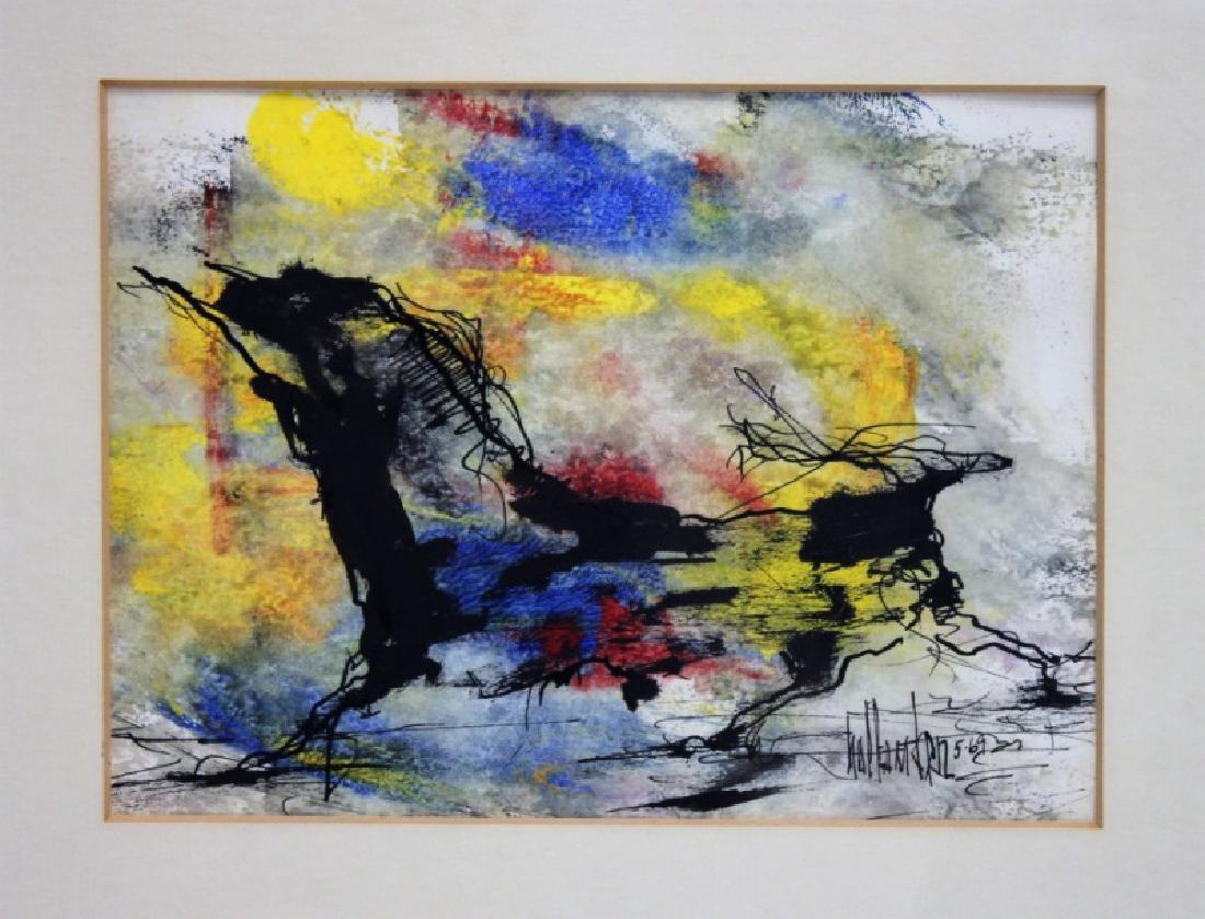 Gino Hollander (1924-2015) MCM Abstract Oil "Toro" (1 of 8)