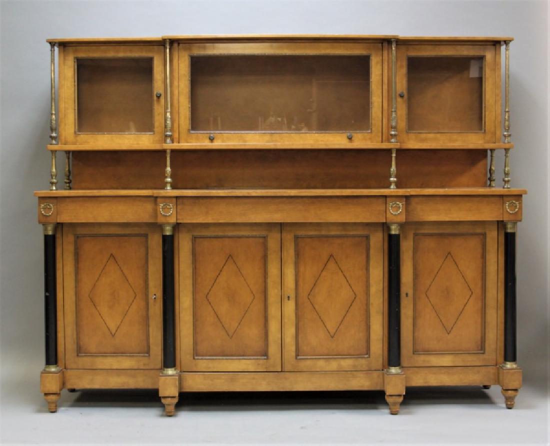 French Empire / Bedermier Server w Brass Columns (1 of 5)