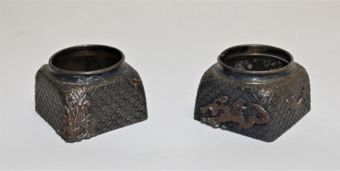 Pair of Gorham Sterling Silver Inkwells (1 of 6)
