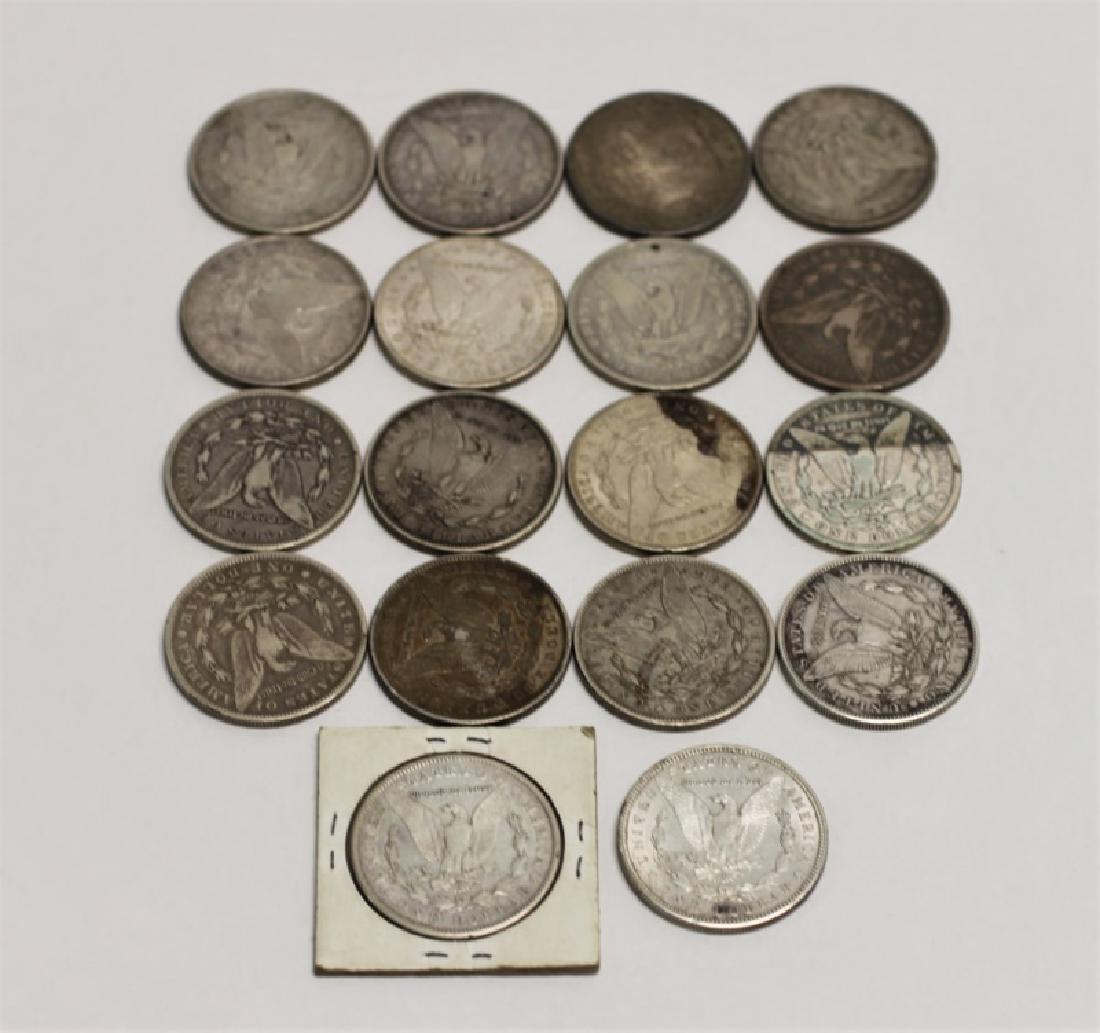 (18) 1873-1921 Morgan Silver Dollars 13.92 Troy Oz (1 of 12)