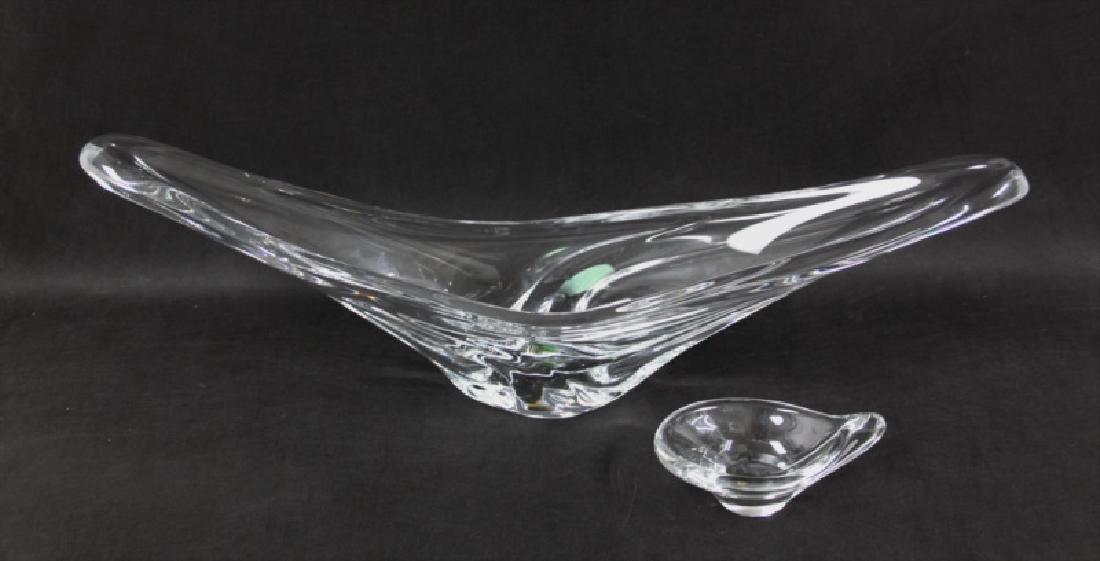 (2) Pcs Daum France Crystal Centerpiece & Nut Dish (1 of 10)