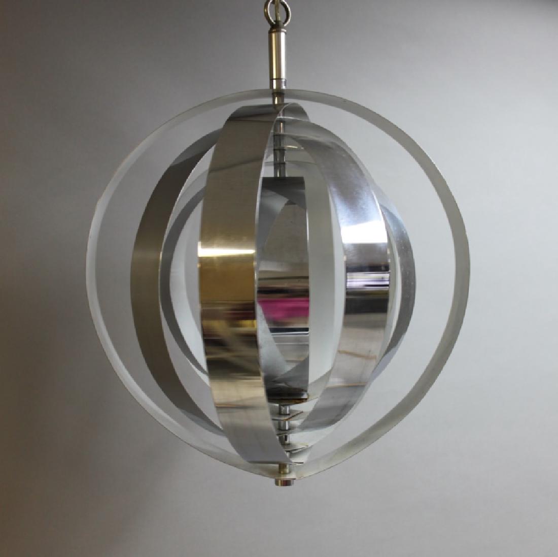 MCM 70's Max Sauze Style Chrome Orbital Chandelier (1 of 8)