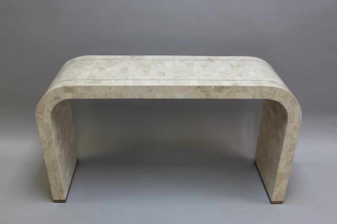 MCM Maitland Smith Tessellated Stone Console Table (1 of 8)