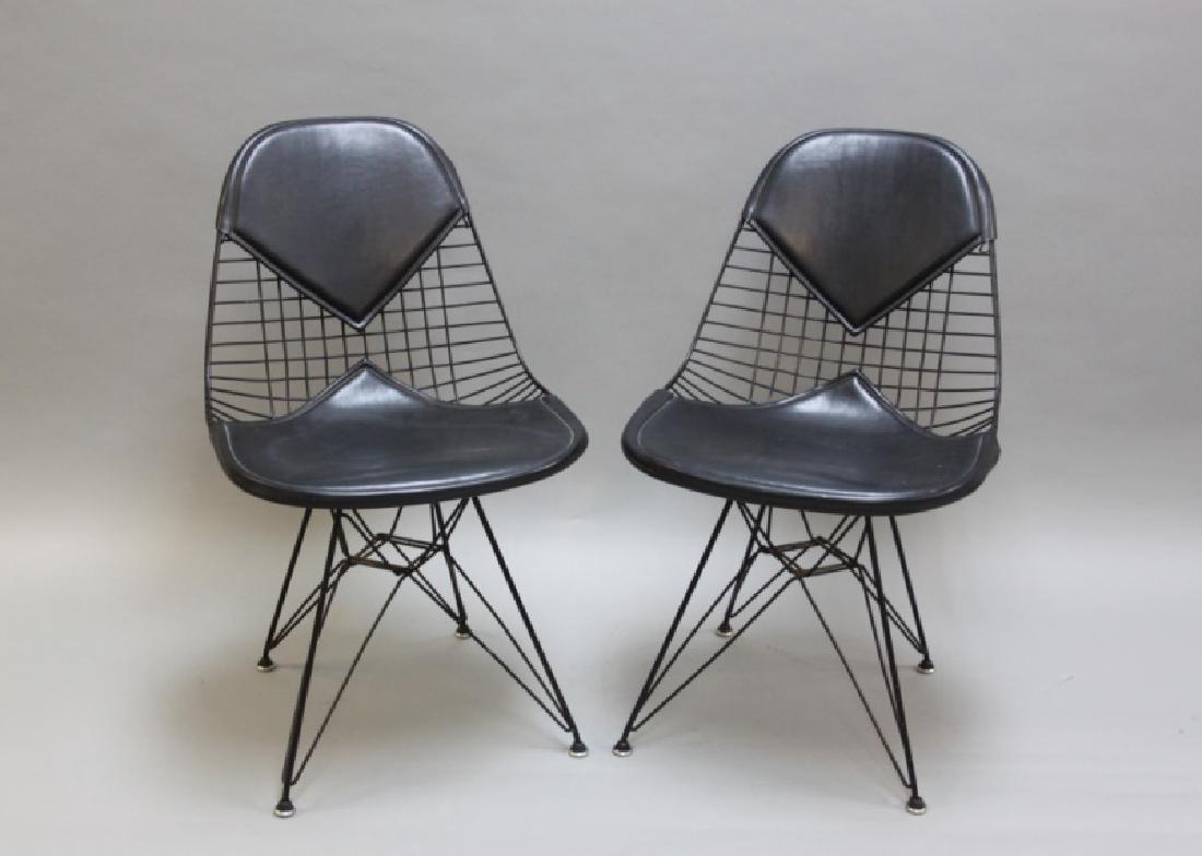 Pair Charles & Ray Eames DKR-2 Eiffel Tower Chairs (1 of 10)