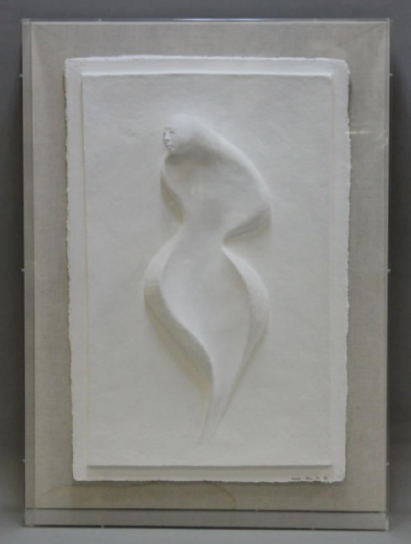 Binder Cast Paper Sculpture Contour Form Woman (1 of 10)