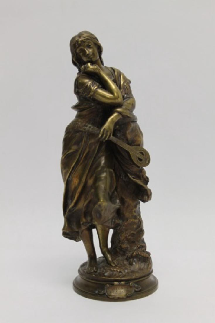 Adrien Gaudez (French, 1845-1902) Bronze "Mignon" (1 of 9)