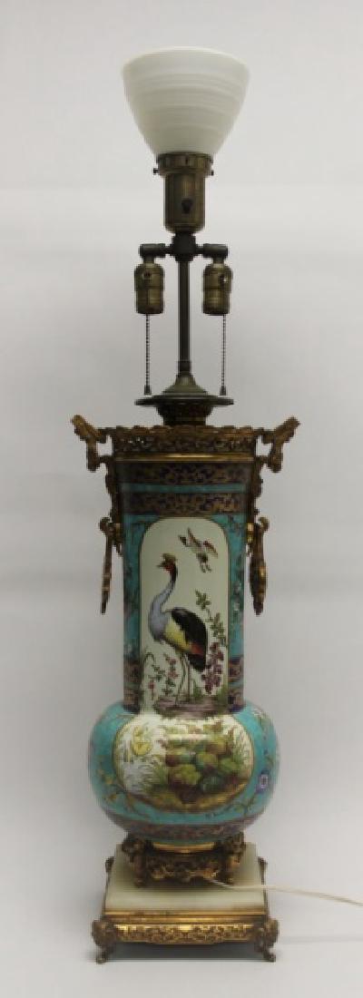 19C Sevres French Aesthetics Bronze Porcelain Vase (1 of 10)