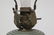 Antique Longwy Enamel Faience & Bronze Lamp Base - 5