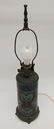 Antique Longwy Enamel Faience & Bronze Lamp Base - 6