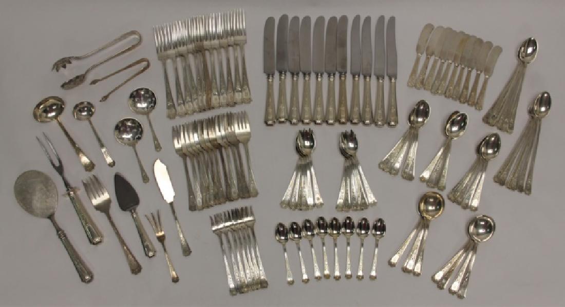 (121)Pc Gorham Bright Cut Roses Sterling Flatware (1 of 9)