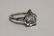14K White Gold & 2 Carat Pear Cut Diamond Ring - 8