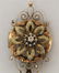 14K Rose Gold & Diamond Victorian Floral Brooch - 3