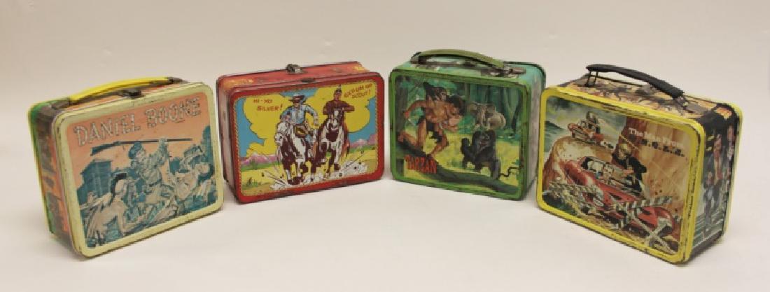 (4) Vintage Steel Lunch Boxes w The Man From UNCLE (1 of 10)