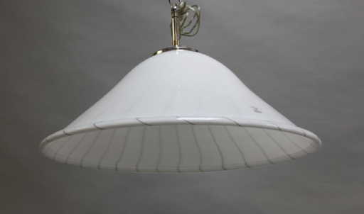 Vetri Murano Art Glass Large Dome Shade Chandelier