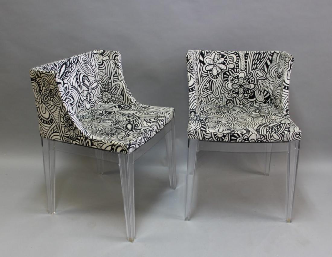 Pair Philippe Starck Kartell Mademoiselle Chairs (1 of 10)