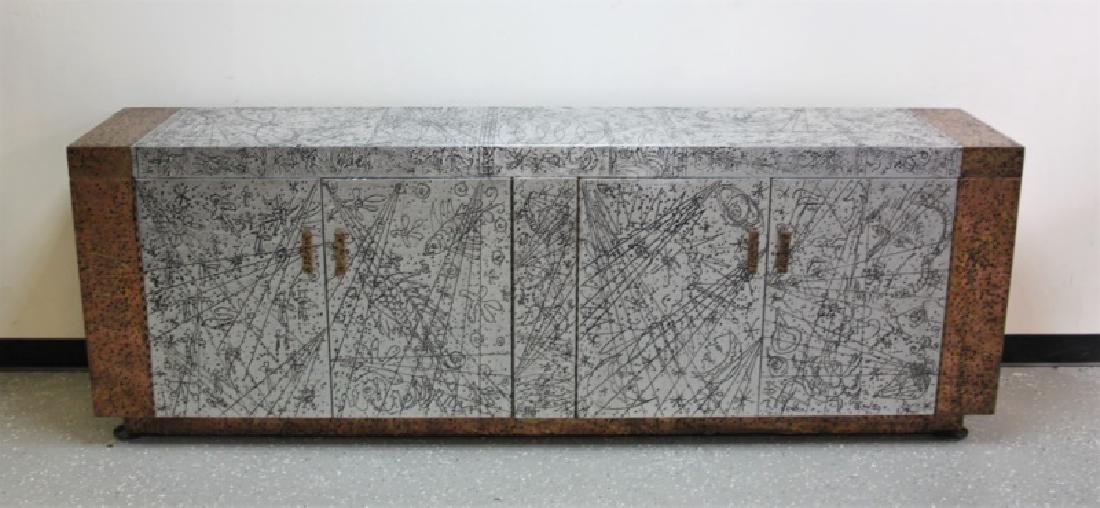 MCM 1960's Marvin Arenson Aluminum Sheathed Buffet (1 of 10)