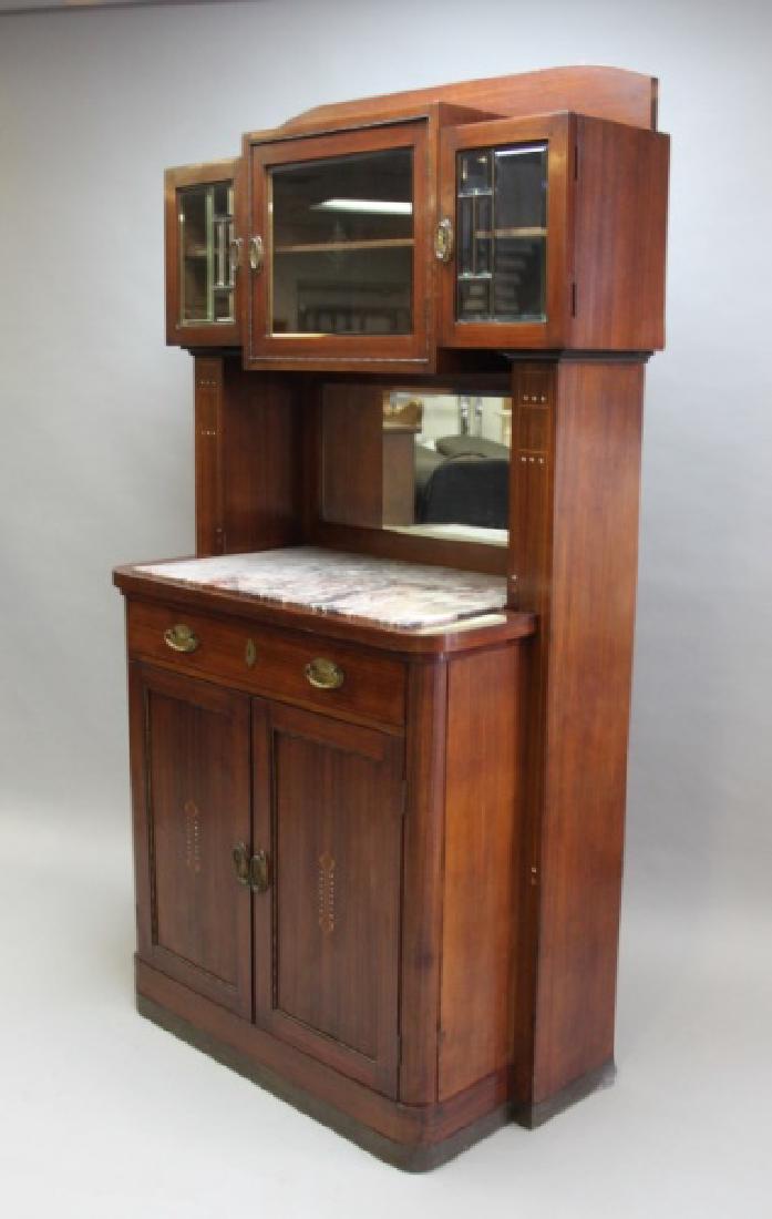 Art Nouveau Mirrored Mahogany Server / Sideboard (1 of 10)