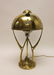 Austrian Art Nouveau Brass & Chunk Glass Lamp - 7