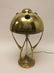Austrian Art Nouveau Brass & Chunk Glass Lamp - 8