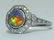 Art Deco Black Opal & Diamond Platinum Ladies Ring