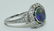 Art Deco Black Opal & Diamond Platinum Ladies Ring - 3