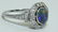 Art Deco Black Opal & Diamond Platinum Ladies Ring - 4