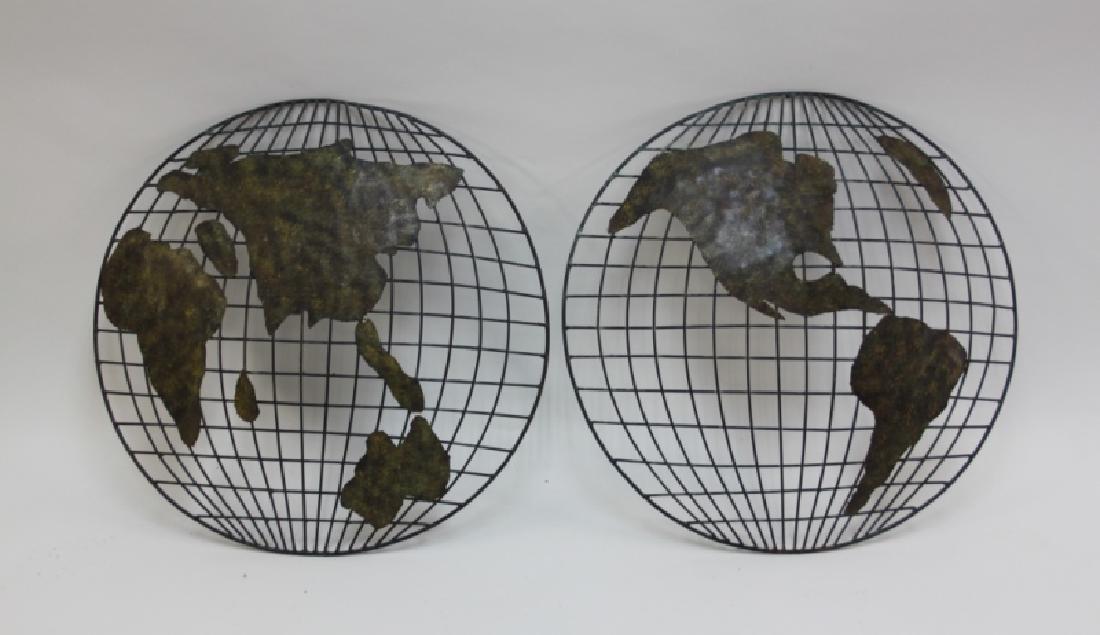 Pr Curtis Jere Global Hemispheres Wall Sculptures (1 of 8)