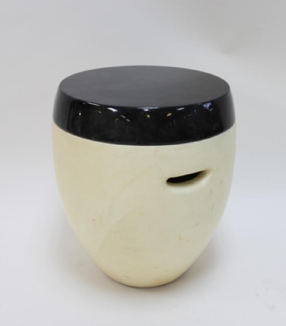 Aldo Tura Goat Skin Drum Table Garden Seat (1 of 7)