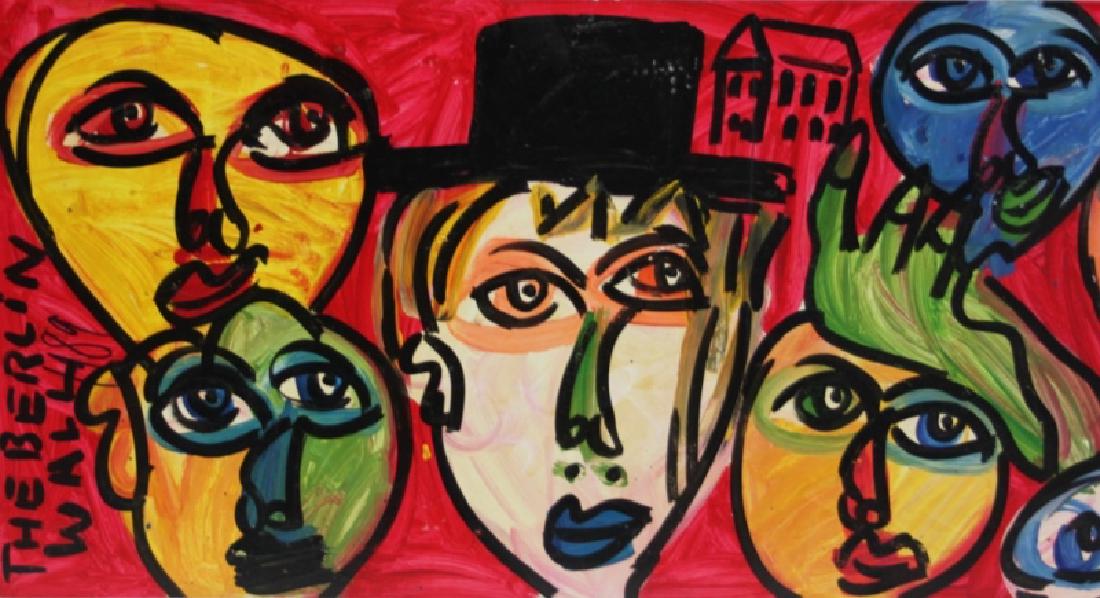 Monumental Peter Keil Painting Berlin Wall" 1989 (1 of 9)