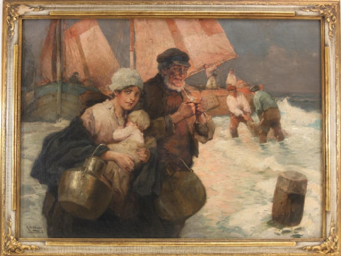 Rudolf A Hoger 1877-1930 Austria, Oil on Canvas (1 of 4)