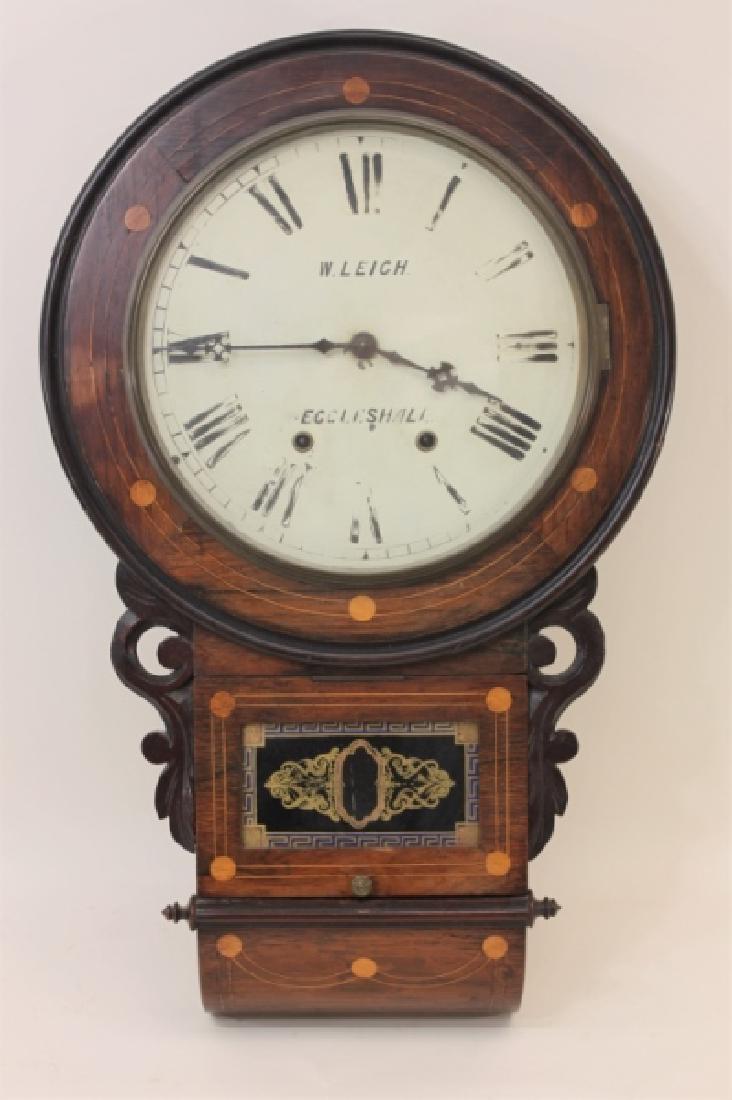 19C W Leigh Eccelshall Wall Mounted Station Clock (1 of 5)
