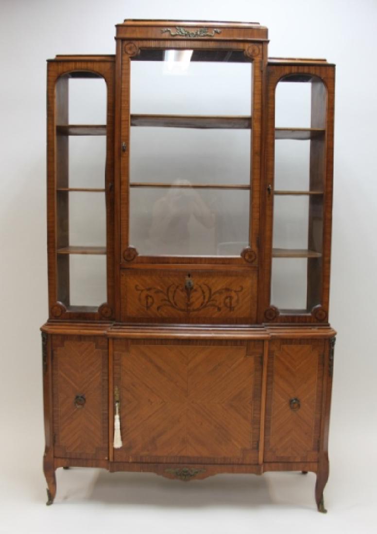 Antique French China Closet w Display Cabinet (1 of 14)