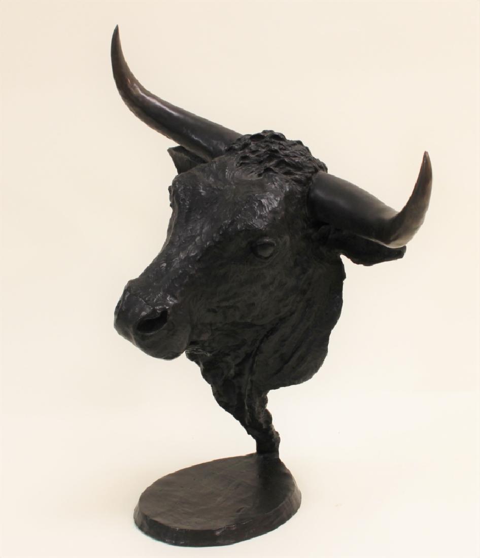 Mark Hopkins Bronze Bull Ltd. Edition Sculpture (1 of 10)