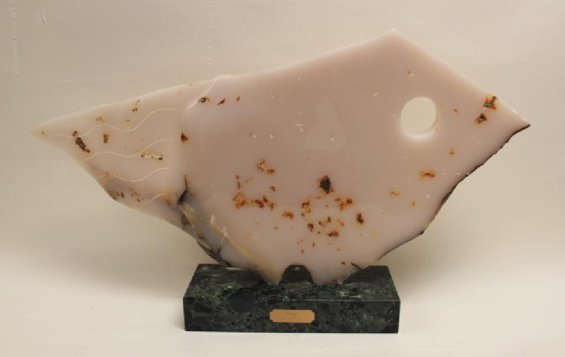 Gloria Klar 1920-2014 Large Onyx Sculpture "Fish" (1 of 11)