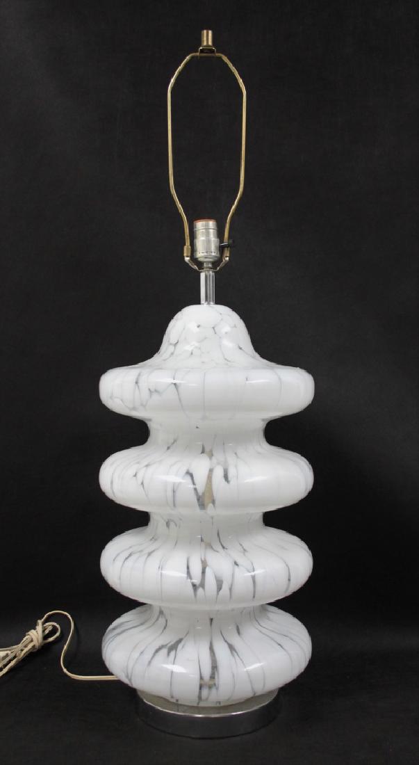 Murano Tortoise Shell Stacked Sphere Totem Lamp (1 of 4)