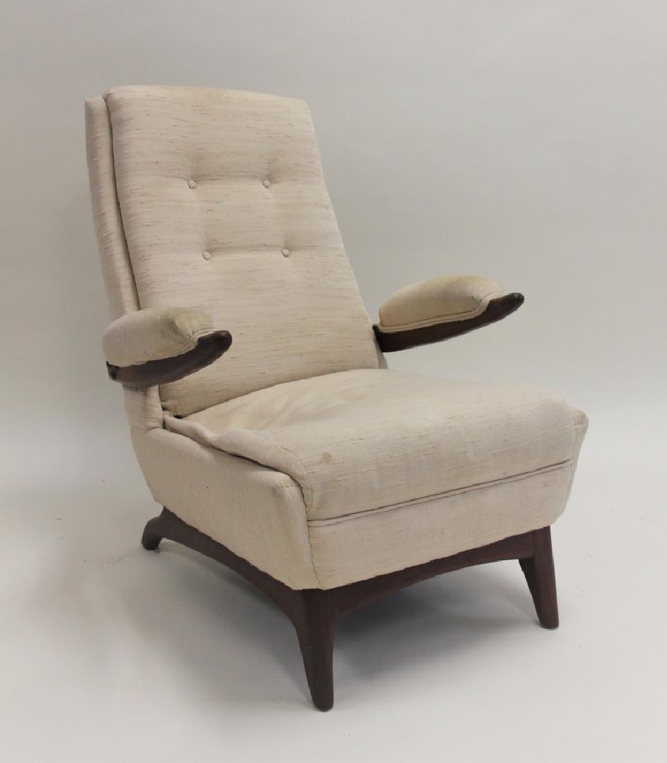Danish Modern Upholstered Teak Papa Bear Chair (1 of 6)