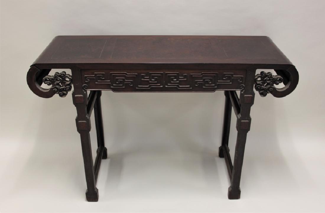 19C Antique Chinese Rosewood Alter Table (1 of 7)
