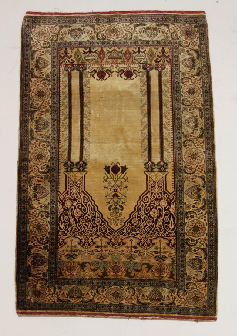 Antique Turkish Kayseri Silk Prayer Rug Nov 11 2018 Neely