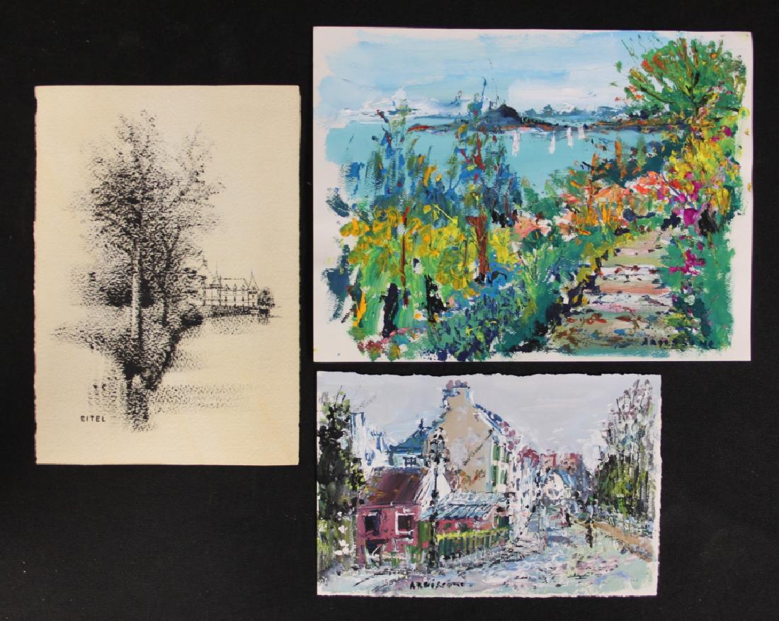 (3)pcs Yolande Ardissone 1927- French Oil Painter (1 of 13)