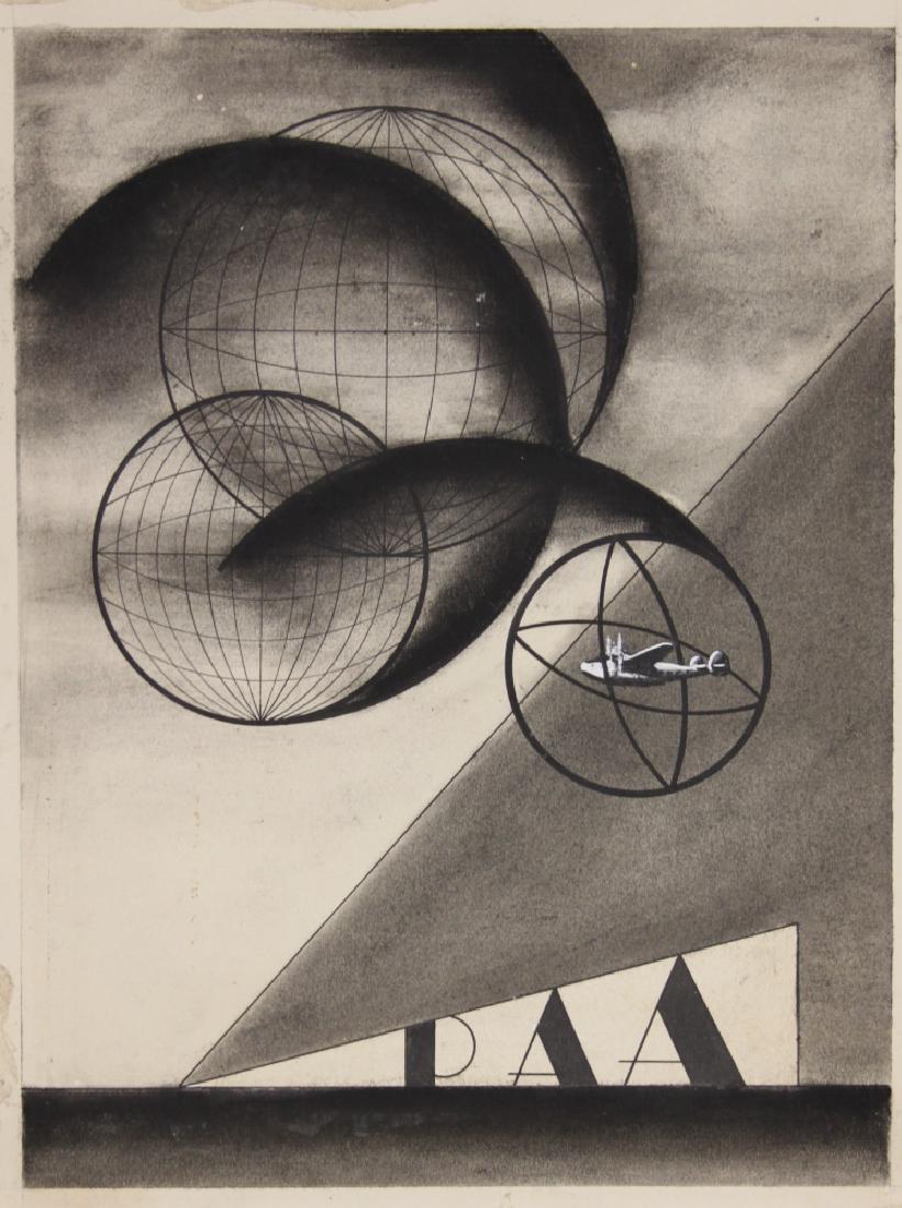 Pan Am Airlines Advertising Illustrator Art Board (1 of 3)