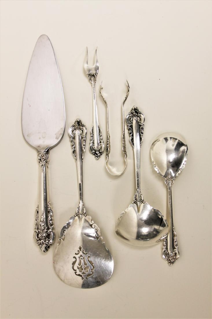 (6) Pcs Wallace Grande Baroque Sterling Servers