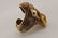 Vintage 18k Grotto Shell & Gem Stone Cocktail Ring - 9